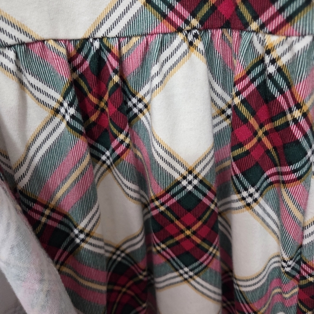 The Children's Place Holiday Plaid Long Sleeve Skater Dress Size XXL - Picture 10 of 11